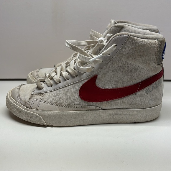 Nike Kids Blazer Mid 77 red and white size 6Y - Picture 2 of 9